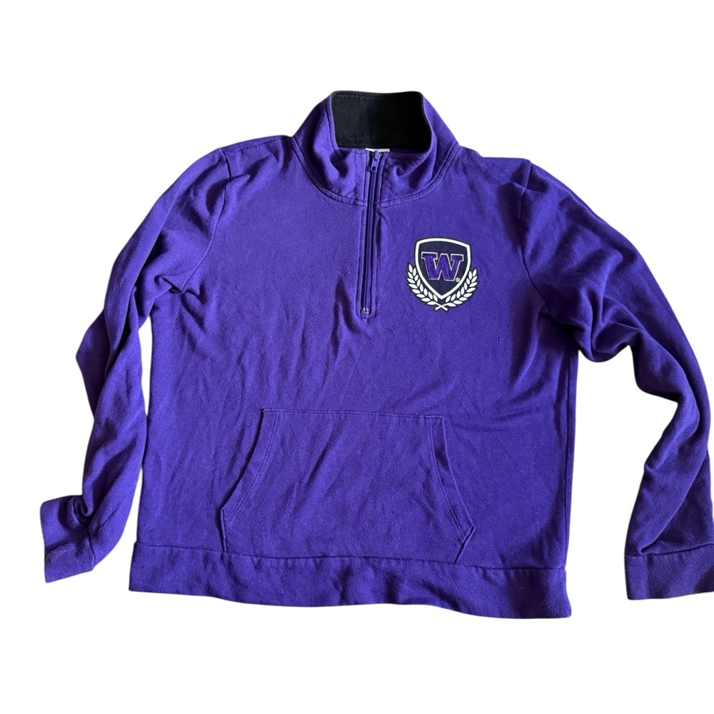 PINK Victoria's Secret University of Washington Huskies Purple Fleece Pullover
